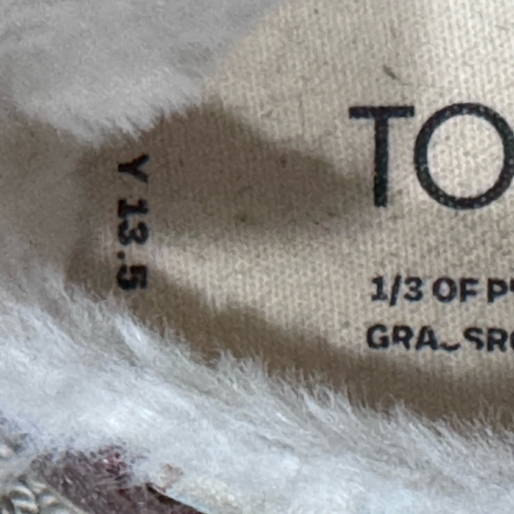 TOMS Cozy White Furry Slip-Ons - Picture 4 of 5